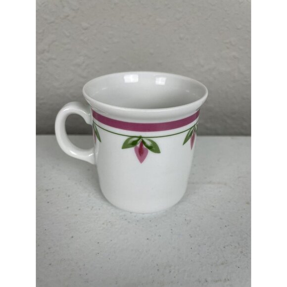 Kronester Bavaria West-Germany Small Coffee Mug Pink Flowers - Picture 2 of 8